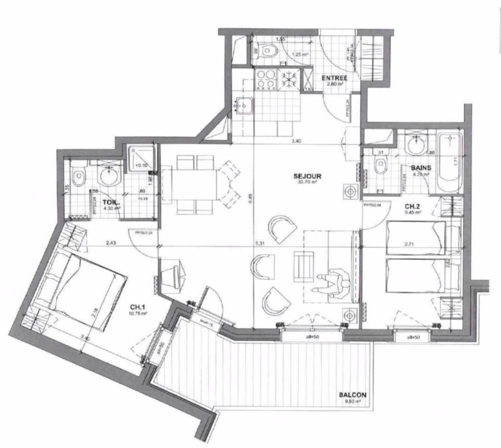 Spacious Ski-In Ski-Out Apartment 4-6 Pax, 161 Sources De Marie Arc 1950 Les Arcs  Eksteriør bilde